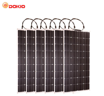 6PCS 12V 100W Flexible Mono Solar Panel For Car Battery  Boat Home 200w 300w 500w 600w Solar System China Dokio