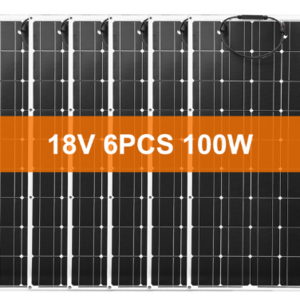 6PCS 12V 100W Flexible Mono Solar Panel For Car Battery  Boat Home 200w 300w 500w 600w Solar System China Dokio