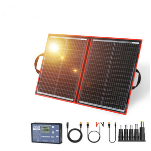 Dokio 18V 80W High Efficiency Flexible Foldable Solar Battery Panels Portable Folding Powered Phone Charger