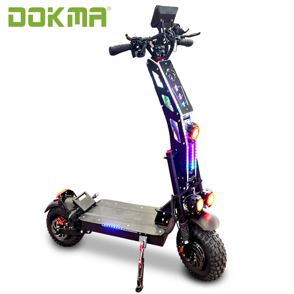 Dokma 5% OFF TORO 72v 8000w 45ah 13 inch on road tire 14 inch off road tire powerful 90-100km/h moped electric scooter for adult