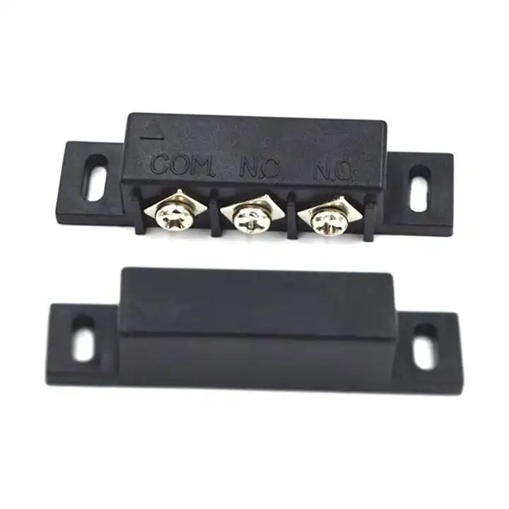 Magnetic Reed Switch, Magnetic Door Switch/Magnetic Contact Switch Normally Open Closed NC NO Door Alarm Window Security