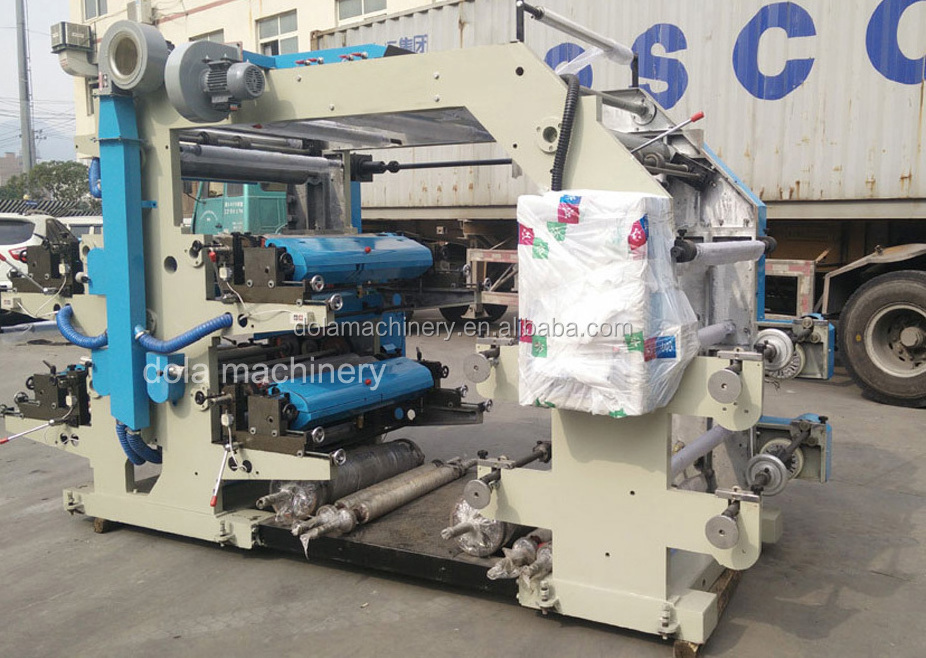 Machine For Printing, 4 Color Flexo Printing Paper Machine, Flexographic Printing Machines For Sale