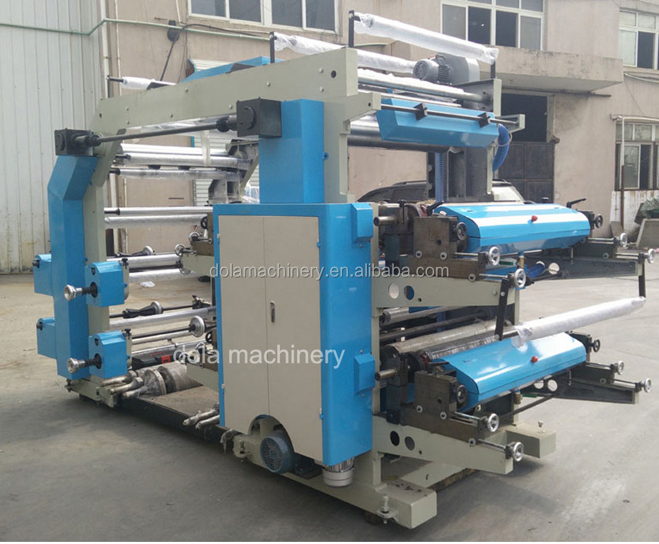 Machine For Printing, 4 Color Flexo Printing Paper Machine, Flexographic Printing Machines For Sale