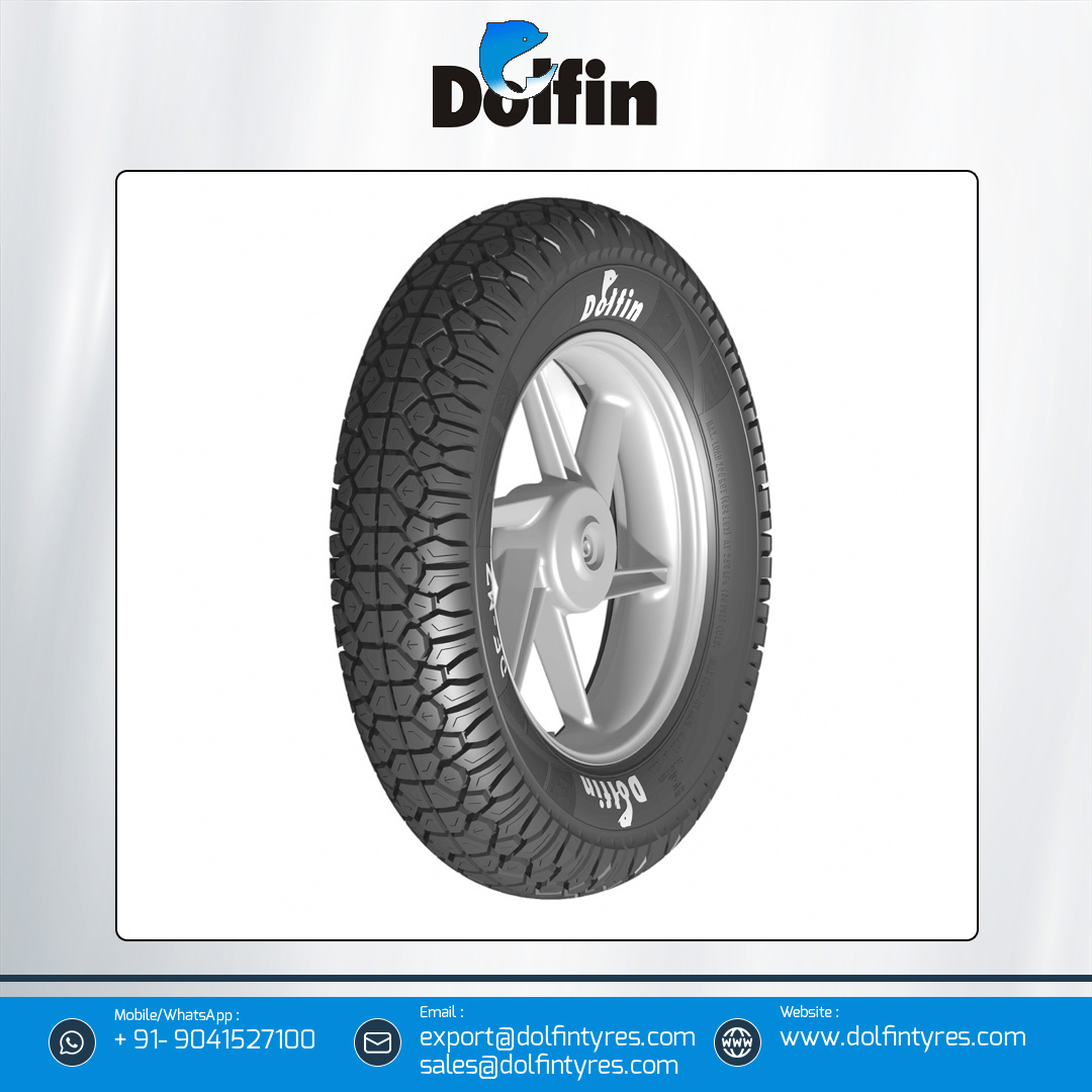 Exporter of Top Notch Quality Dolfin Automotive E-Rickshaw Tyres Motorcycle Tyre MZ Series Size 3.75-12 from Indian Supplier