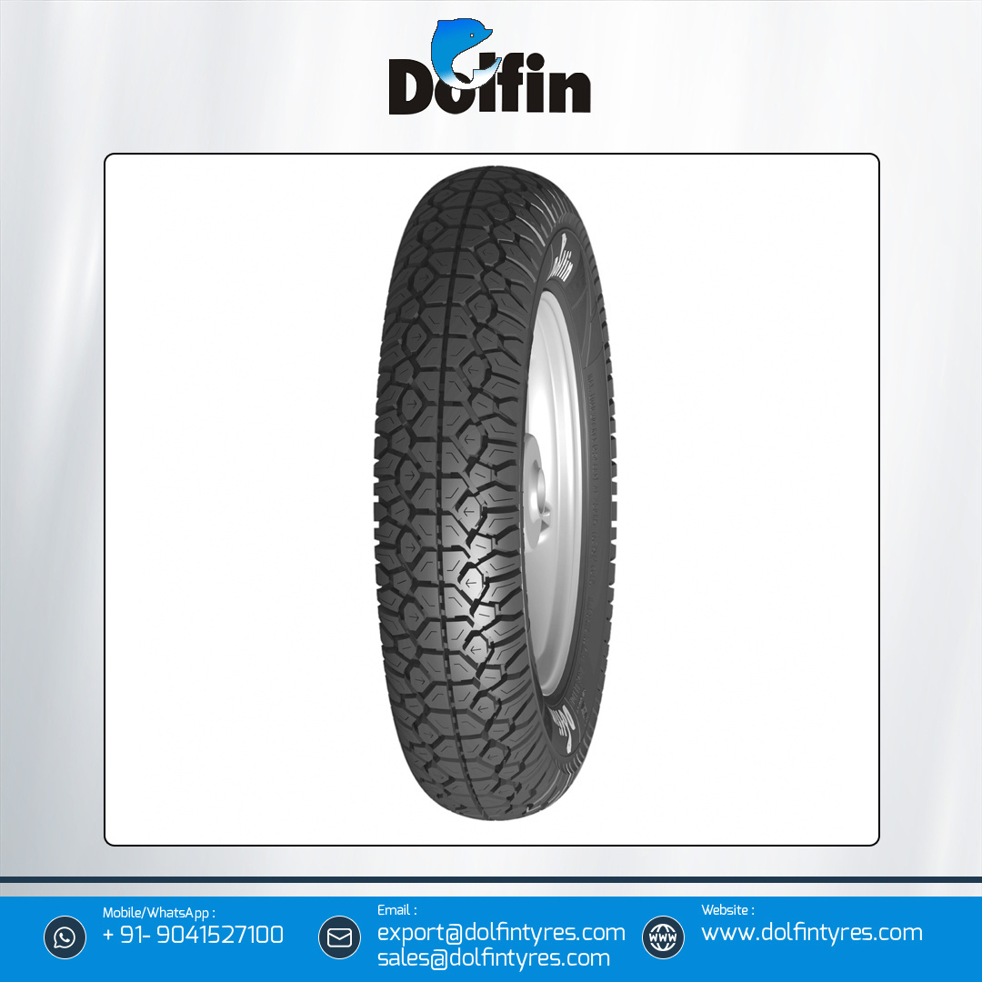 Exporter of Top Notch Quality Dolfin Automotive E-Rickshaw Tyres Motorcycle Tyre MZ Series Size 3.75-12 from Indian Supplier