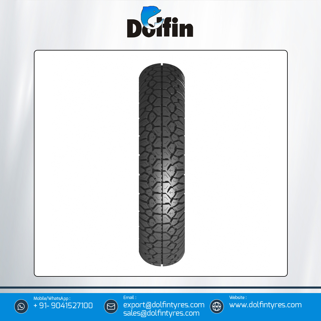 Exporter of Top Notch Quality Dolfin Automotive E-Rickshaw Tyres Motorcycle Tyre MZ Series Size 3.75-12 from Indian Supplier