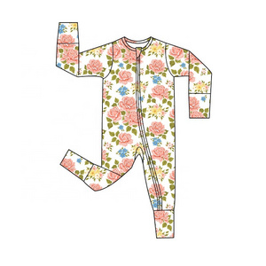 2024 latest design custom printing baby clothing jumpsuit spring autumn clothes for little kids bamboo fabric products