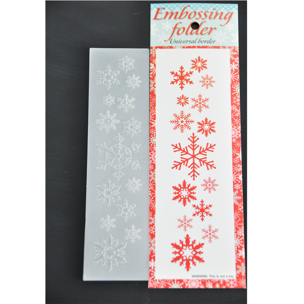 Beautiful New Design snowflake embossing folder for scrapbooking paper craft card making