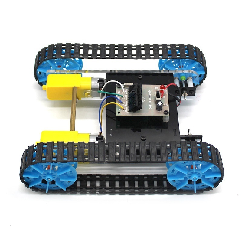 DIY Remote-Controlled Tank for Student Handicraft Technology Small Production Remote Tank Assembly Model Toy Car Kit