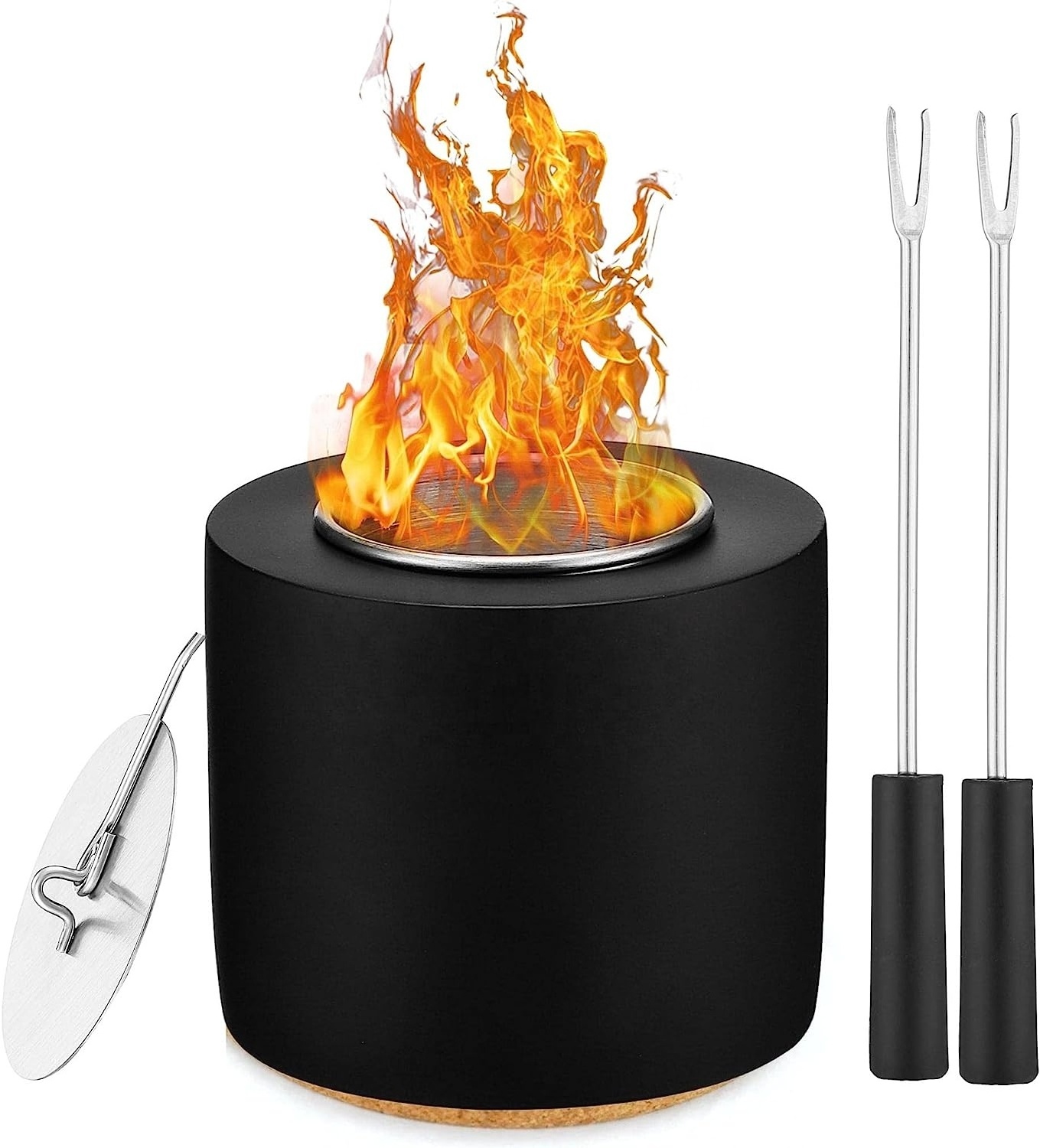 Rubbing Alcohol table Fireplace Bio Ethanol Fire Pit Mini Concrete Fire Bowl Clean Burning Real Flame Tabletop Fire pit