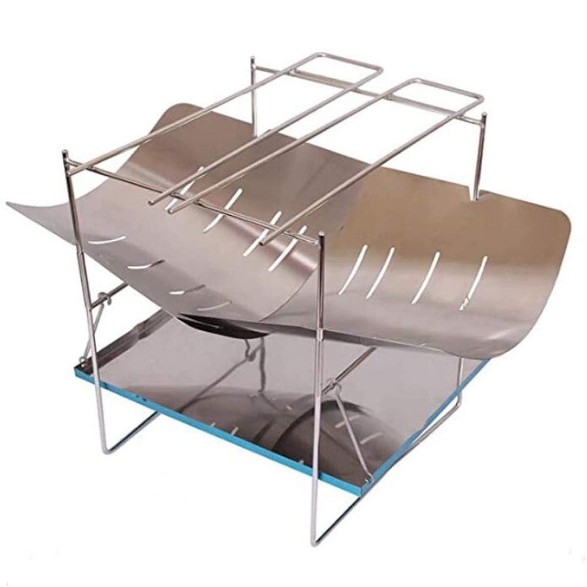 Outdoor BBQ Picnic Stainless Steel Folding Easy Storage Fire Burning Platform Camping Bonfire Basin Burning Grill