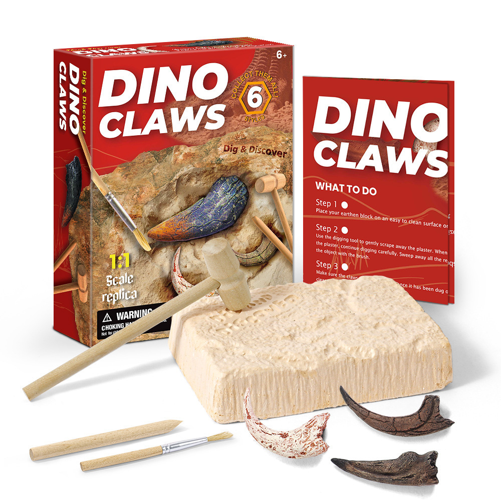 Dinosaur Claw  Fossil Children Archaeological Excavation Toy STEM Science Educational Toys make Great Kids