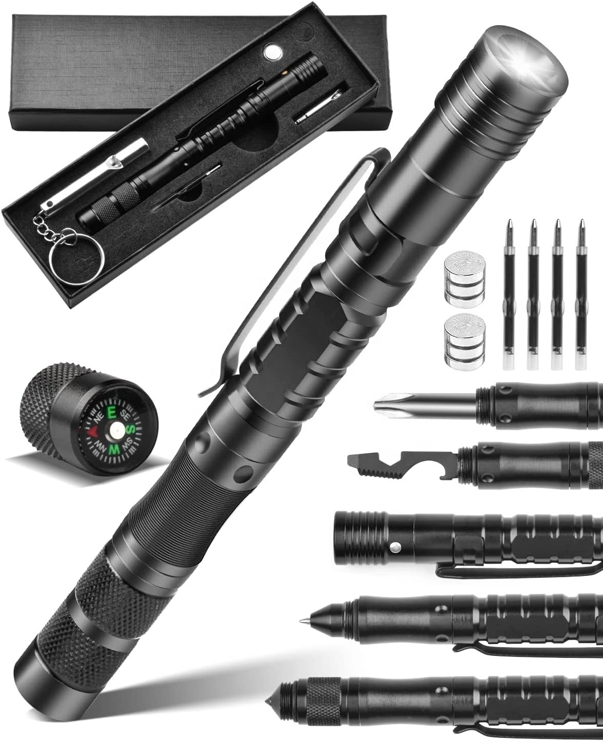 Tactical pen 2021 new multi-functional lighter cross-border e-commerce product hot selling outdoor equipment