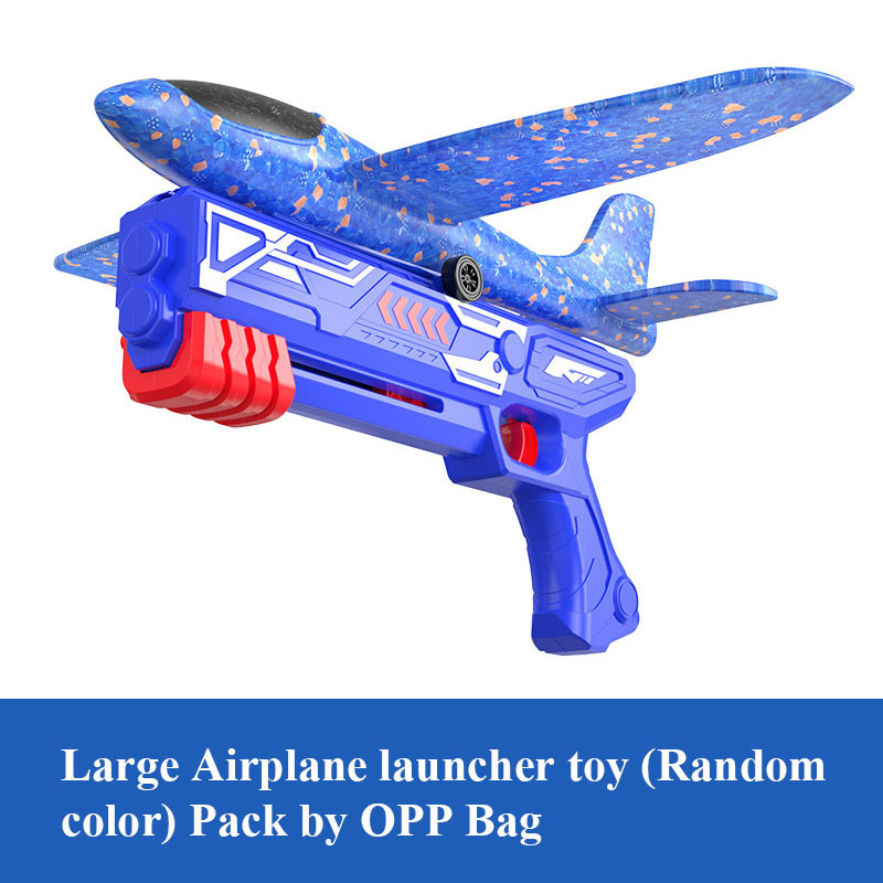 Best Selling Ejection Airplane Gun Shooting Launcher Set Foam Airplane Toy for Kids Outdoor Sport Flying Toys