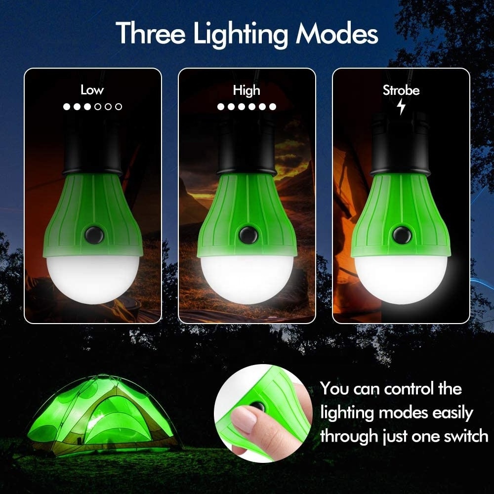 Tent Lamp Portable LED Tent Light 4 Packs Clip Hook Emergency Lights Camping Equipment for Camping Hiking