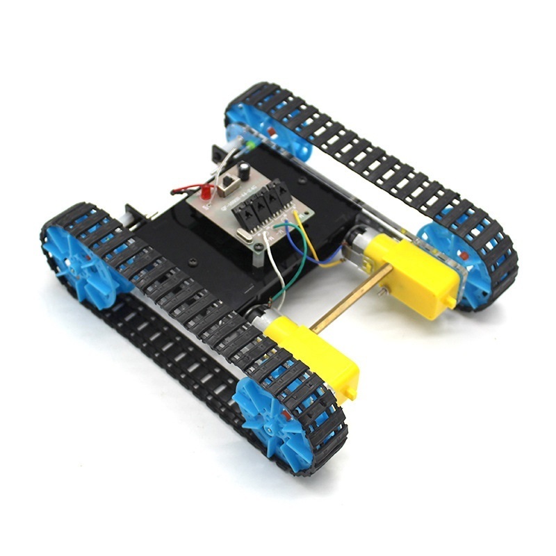 DIY Remote-Controlled Tank for Student Handicraft Technology Small Production Remote Tank Assembly Model Toy Car Kit