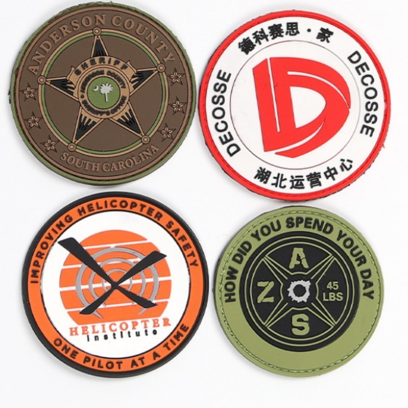 Wholesale Fashion Free Sample and Customized PVC rubber Patch for Clothing Soft Rubber Iron On Silicone Heat Transfer Patches