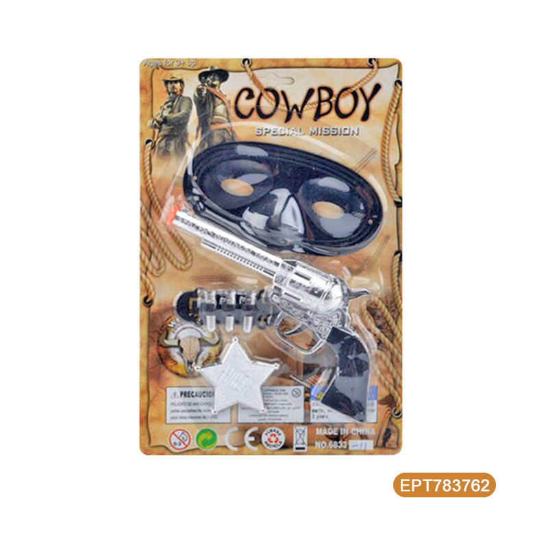 EPT Cow Cheap Promotional Kids Play Gun Pistol Set Under Dollar Items Toy Guns Cowboy Toys Revolver Pistola De Juguete For Boys