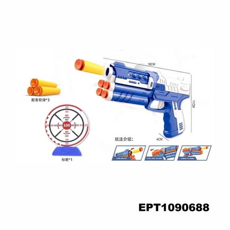 EPT Dollar Toys Soft Bullet Pistol Set Small Plastic Ball Shooting Gun Toy Children'S Guns Cheap Foam Toys