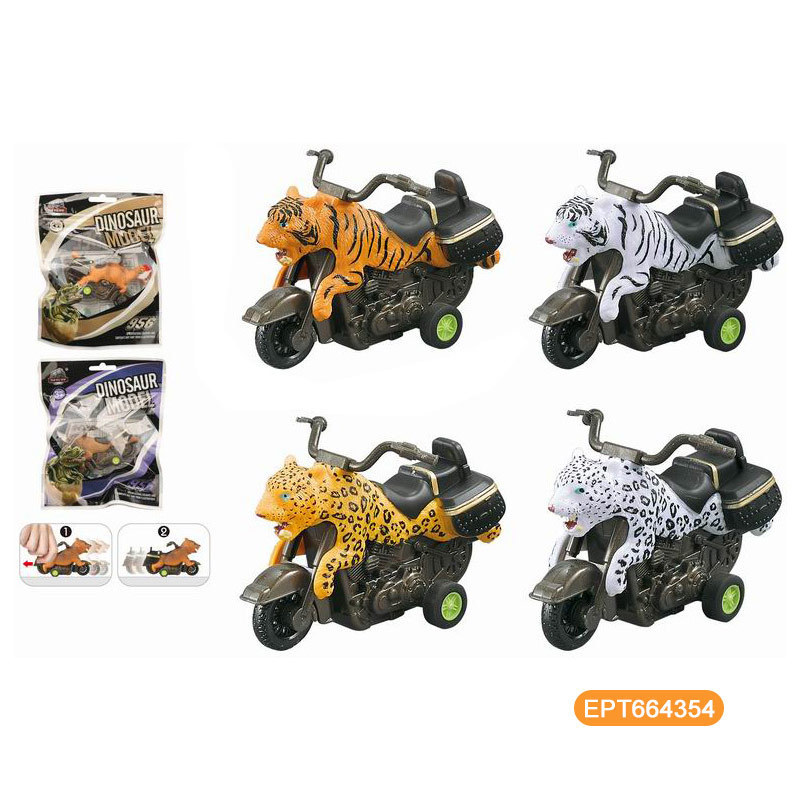 EPT Small Pull Back Motorcycle Promocional Juguetes Animal Toys Under 1 Dollar Items Girls Mini Dinosaur Car Toy