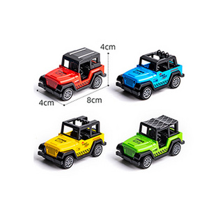 EPT 4 Types 4-Color Child Alloy Pull-Back Off-Road Vehicles Car Toys Pull Back Truck Off Road Mini Juguetes Carros Set For Kids