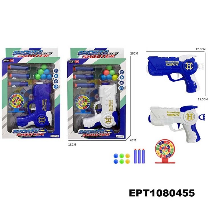 EPT Dollar Toys Eva Soft Gun Foam Bullet Ball Blaster Gun Toy