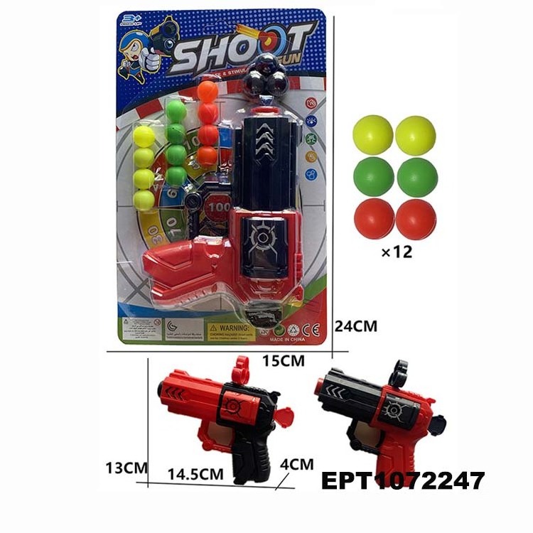 EPT Dollar Toys Soft Single Plastic Ping Pong Ball Soft Bullet Gun Toy