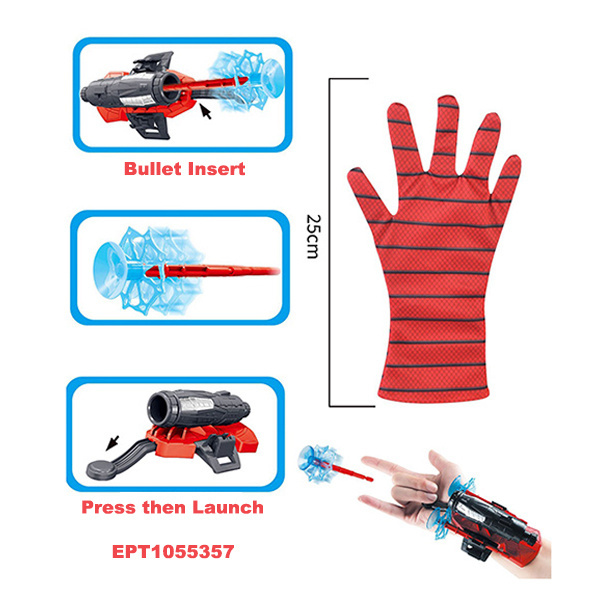 EPT Dollartoys Spider Wrist Web Shooter Kids Plastic Cosplay Launcher Set Hero Wrist For Anime Toys Boy Children'S Gift