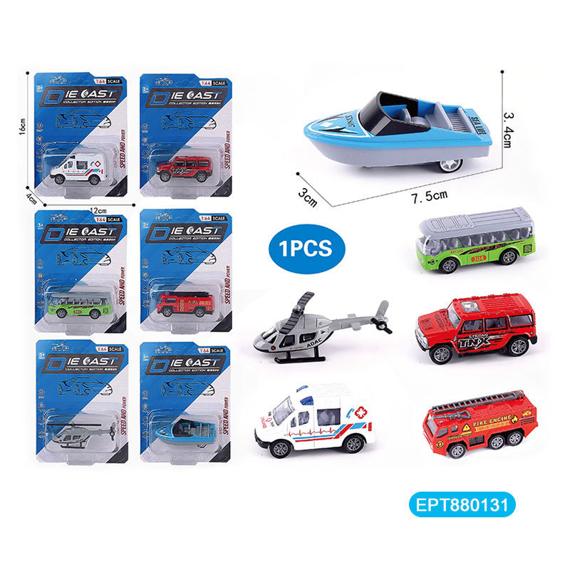 EPT 1:64 Pull Back Alloy Diecast Car City Series Matchbox Toddler Boy Toys Die Cast Party Favors Race Cars Toy for Kids