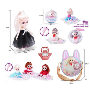 EPT $1 Dollar Promotion Toys Ring  Diy Bead Pretend Doll Mini Cute Toy Pink Popular Girl Gift Toy