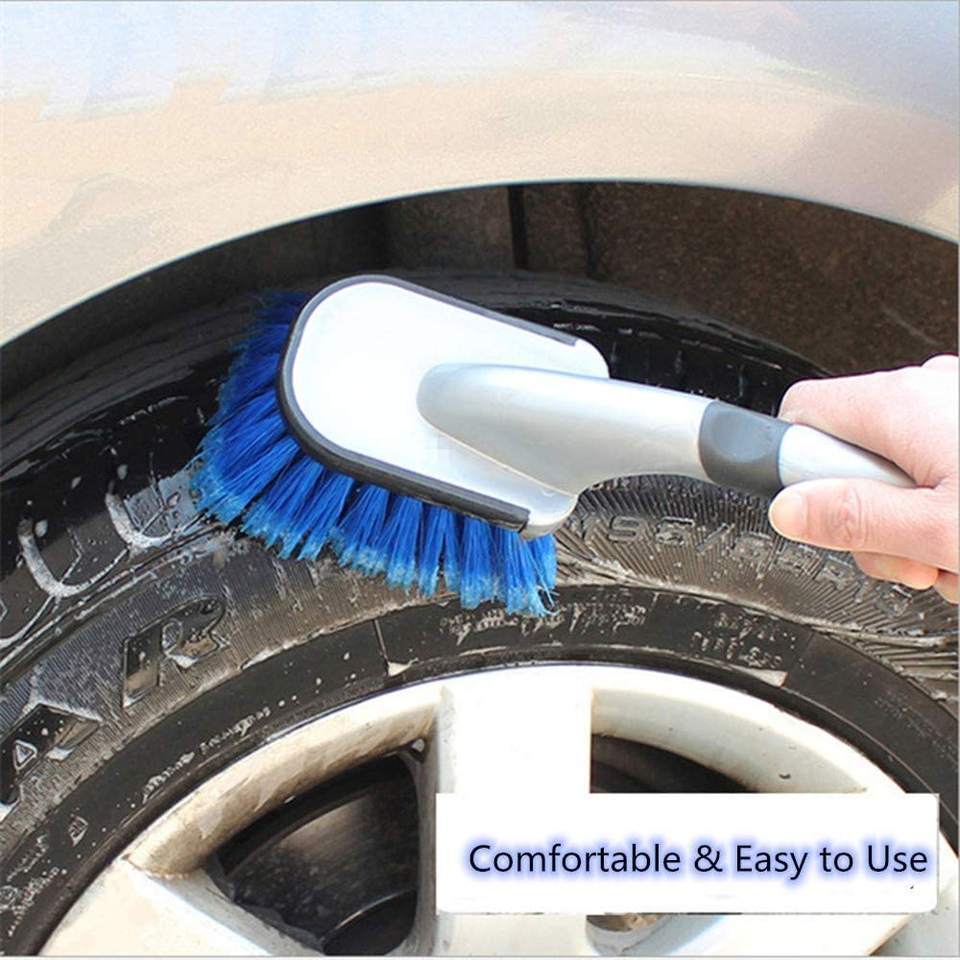 Car accessories rim cleaning brush plastic car wash brush long handle brush