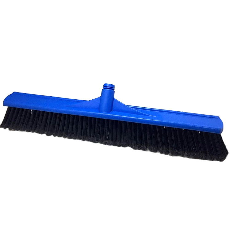 Indoor and out door 24 inches plastic floor scrubbing brush floor broom and brush head push broom head