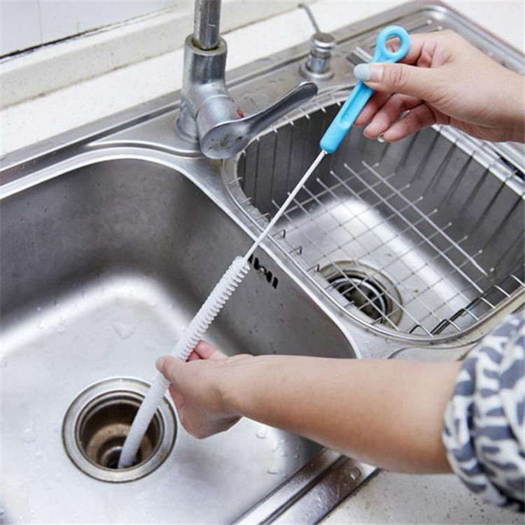 sewer cleaning brush/home bendable sink tub toilet dredge pipe snake brush tools creative bathroom kitchen accessories