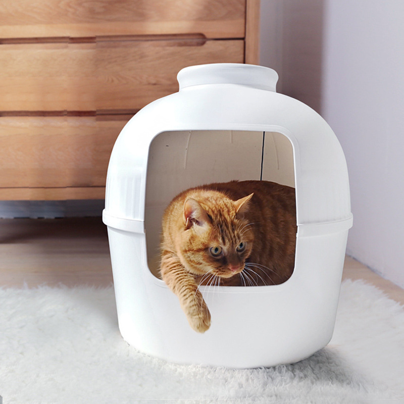 Luxury Indoor Plastic Pet Small Dog Kennel Cat Cave Litter Box Cat Villa Cages camas para perros