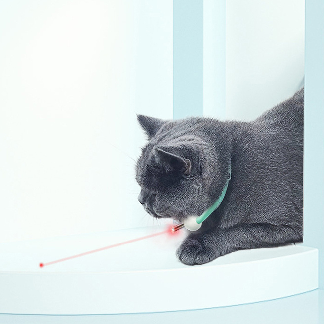 Cat Laser Collar with USB Self Play Toy for Pet Funny Interactive Laser Cat Toy juguetes para gatos