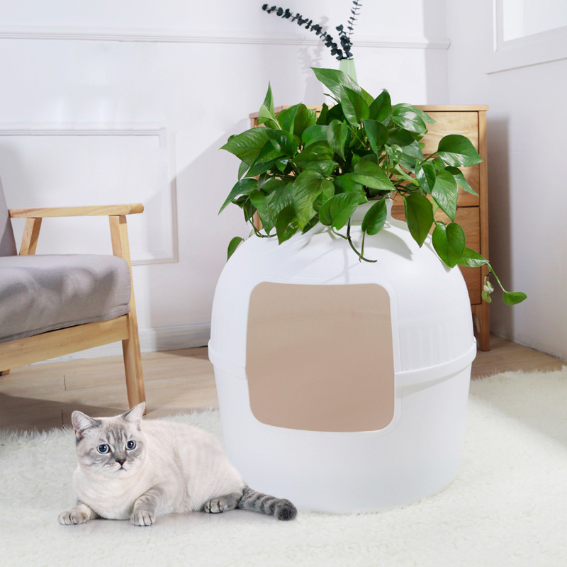 Luxury Indoor Plastic Pet Small Dog Kennel Cat Cave Litter Box Cat Villa Cages camas para perros