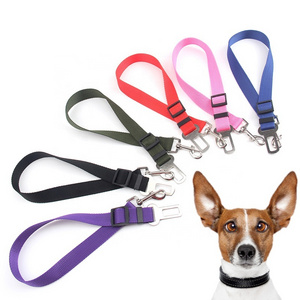 Dog Accessories Adjustable Dog Car Safety Protect Belt Nylon Pets Seat Leash arnes para perro