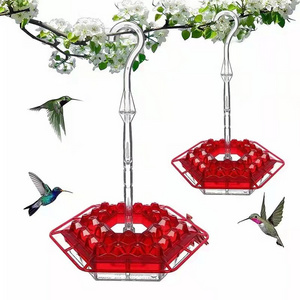 Hanging Bird Feeders Hexagonal Outside Rust Resistant Garden Hummingbird  Feeder