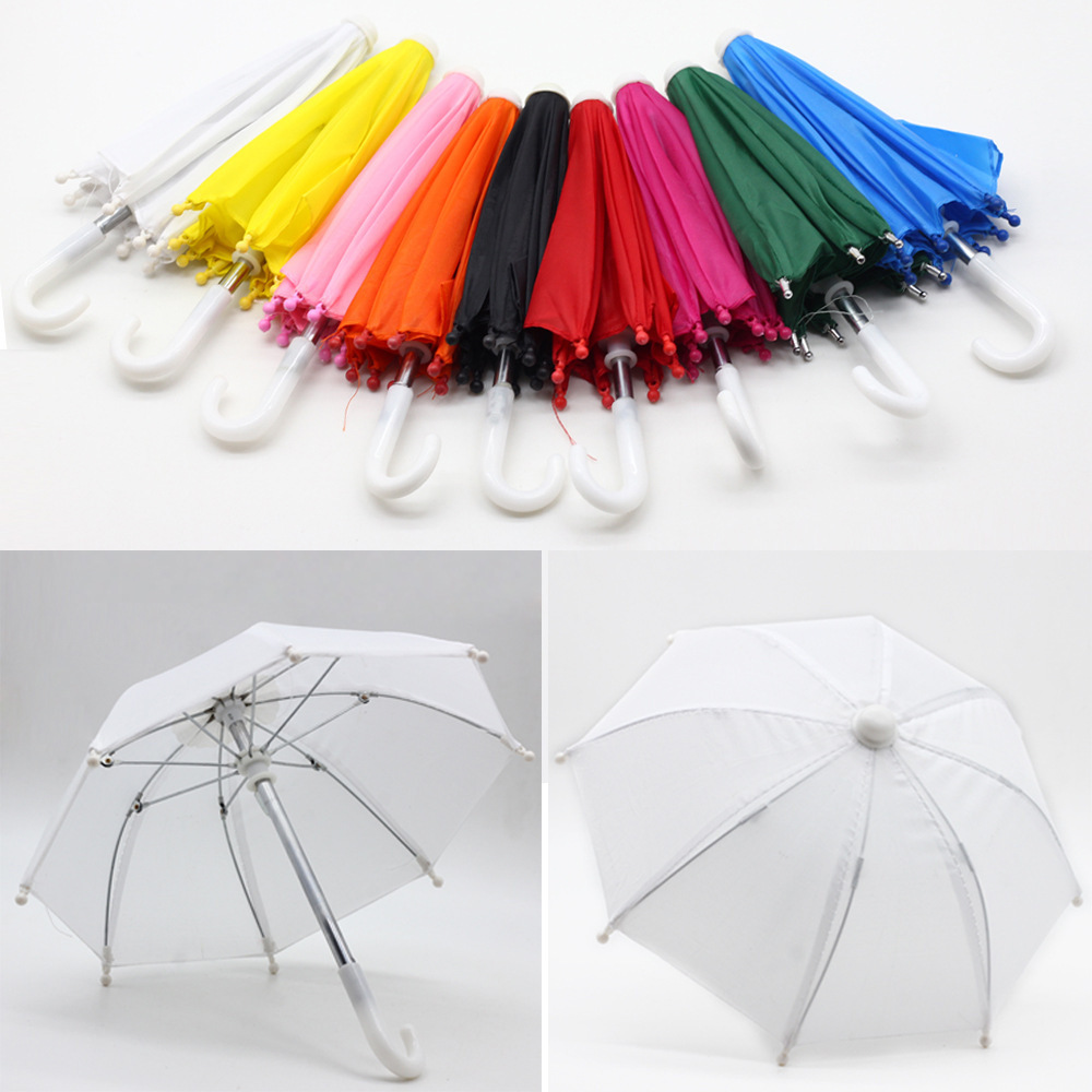 Dollhouse miniature mini umbrellas 18 inch girl doll elf doll umbrella for dolls and kids playing