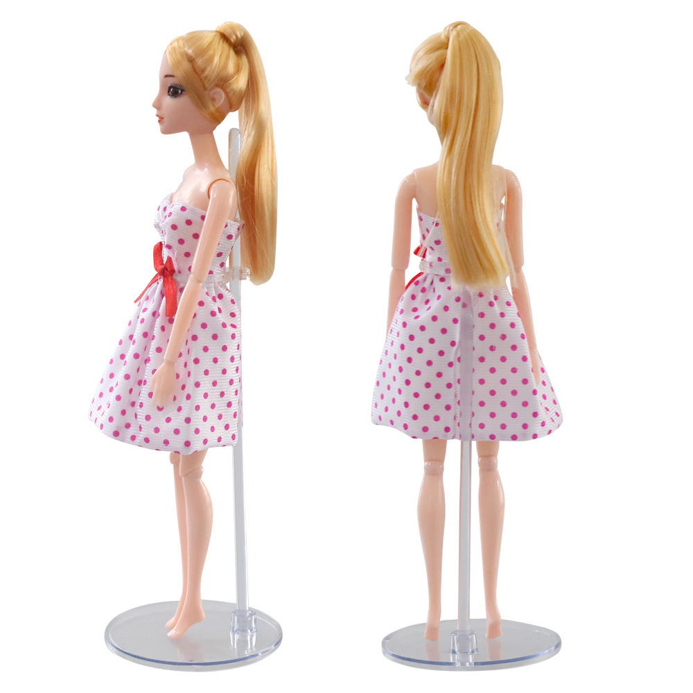 New arrival best selling 30 cm 1/6 scale elf doll clear stand transparent doll display stand for 11-12 inch dolls