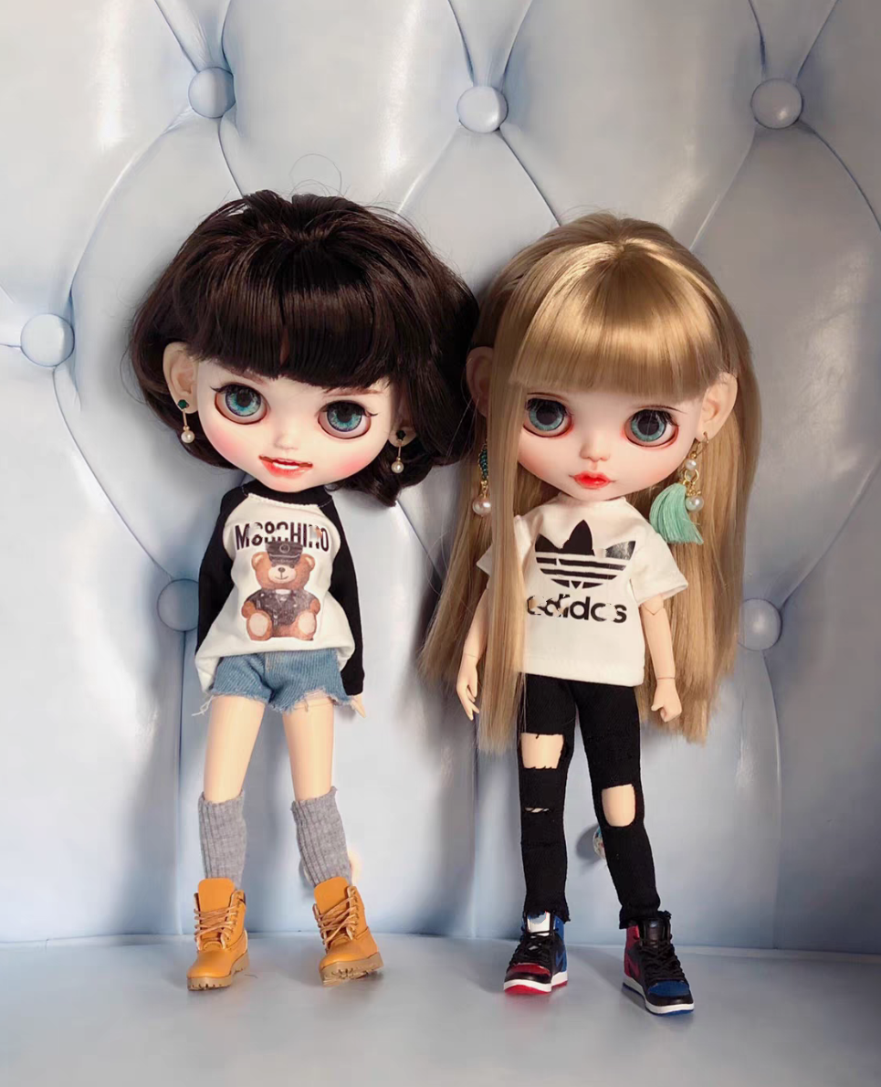 New arrival high-quality handmade 30cm 1/6 scale bjd doll clothes T-shirt for 30 cm dolls