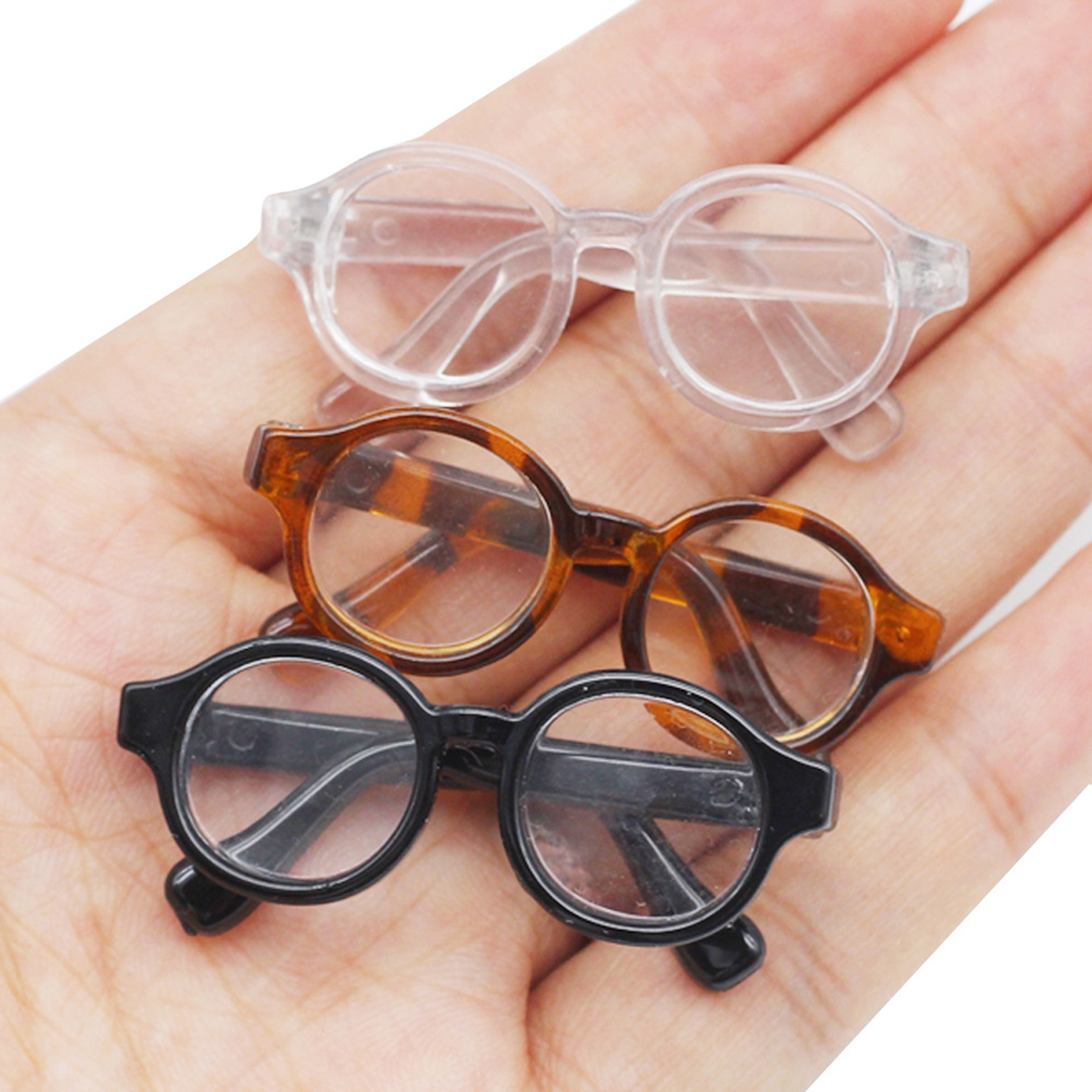 Plastic eyewear Candy Color Round-Shaped Colorful glasses Doll Toy Accessories DIY Doll Craft Making Supplies for Blyth Doll