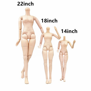 Wholesale Plastic Doll Body Articulated Body In 22 Inch 18 Inch 14 Inch Body For Bjd Doll