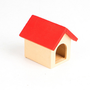 DollHouse Accessories Miniature Food and Play Scene Model Mini Wood Toy Puppy House