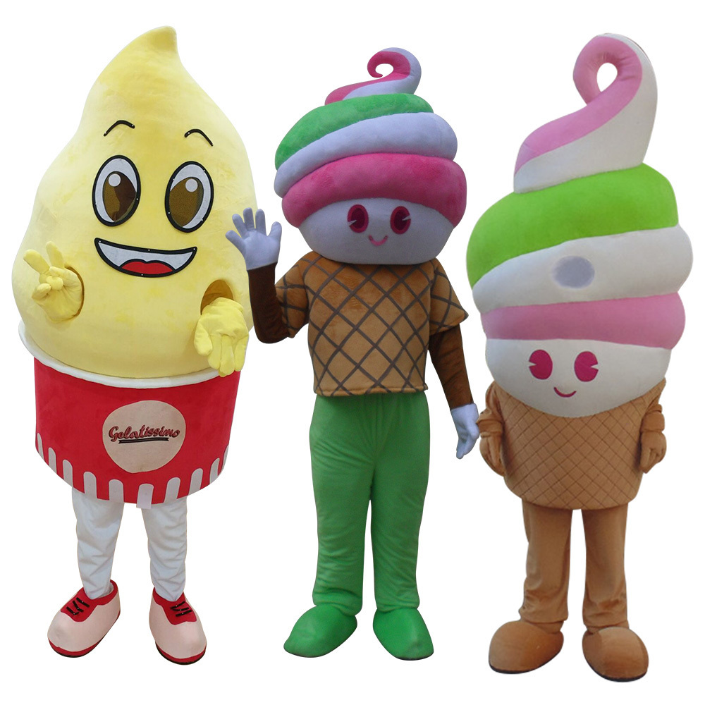 Adversting Custom Chocolate Ice-lolly Mascot Costume OEM Design Popsicle Adult Cartoon Mascot Costumes