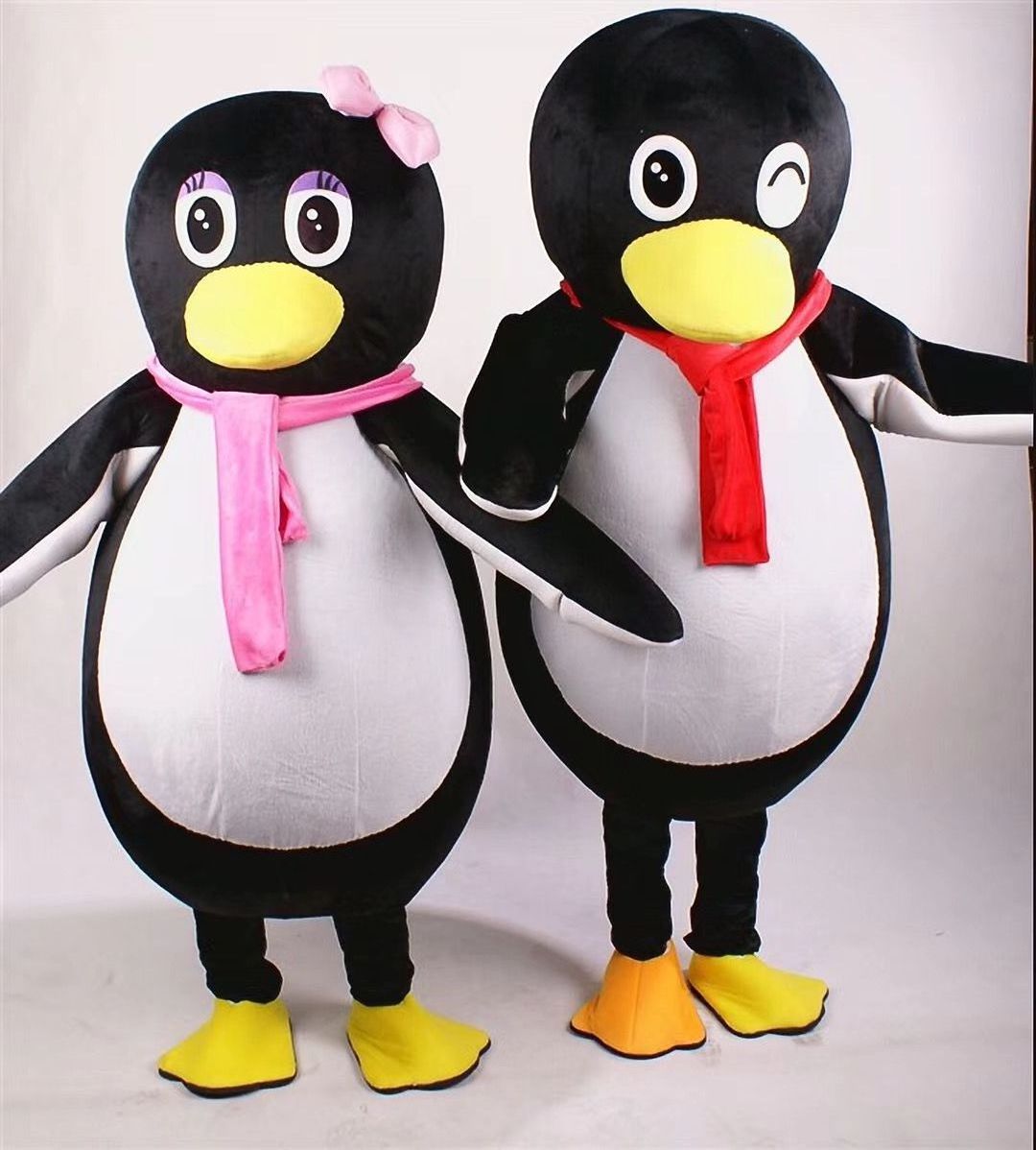 New design boy and girl plush mascot costume fancy dress realistic mascot costumes for kids and adult