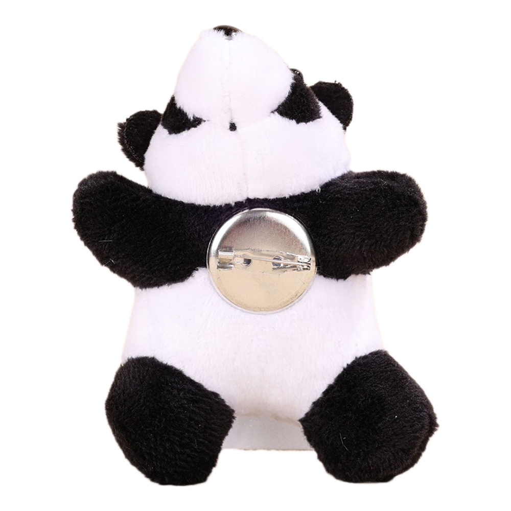 Pin Accessories Cute Stuffed Animals Panda Bear Custom Plush Animal Brooch Pins for Birthday Gifts