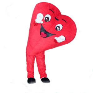 Valentine Days Party Red Heart Mascot Costume Fashion Custom Cute Plush Adult Mascot Costume