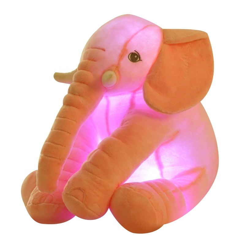 50cm Adorable Night Light Up Bear Plush Toy Fashion Kids Stuffed Animal Soft Plush Led Elephant Soft Pillow Toys