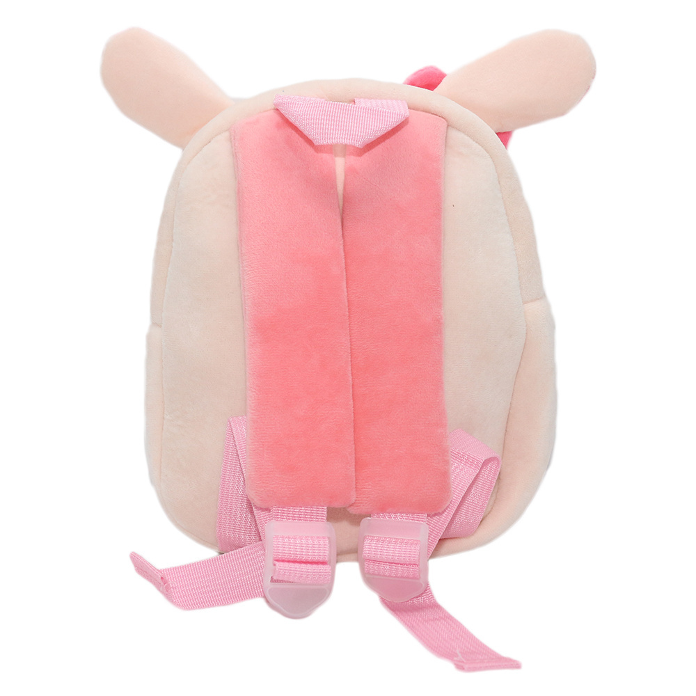 Girls Cute Cartoon Custom Reasonable Price Plush Animal Pink Rabbit Plush Backpack